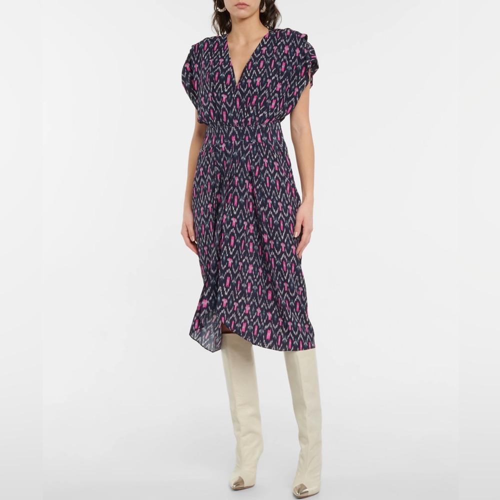 ISABEL MARANT ETOILE |🥳 HP! 🥳 EUC Abstract Print Midi Pocket Dress | US 8